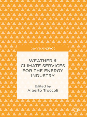 cover image of Weather & Climate Services for the Energy Industry